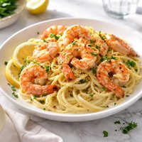 Lemon Cream Shrimp and Pasta