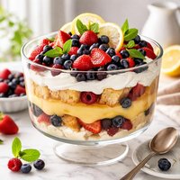 Lemon Curd and Berry Trifle
