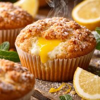 Lemon Curd and Cream Cheese Muffins