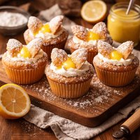 Lemon Curd Butterfly Cakes