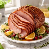 Lemon Dijon Glazed Ham