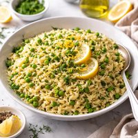 Lemon Dill Orzo Pilaf