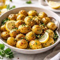 Lemon Garlic Baby Dutch Yellow Potatoes