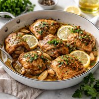 Lemon Garlic Chicken Thighs