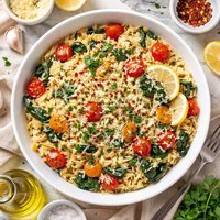 Lemon Garlic Parmesan Orzo