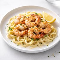 Lemon Garlic Prawns W Parmigiano Reggiano Cream Sauce