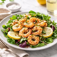 Lemon Garlic Shrimp with Greens
