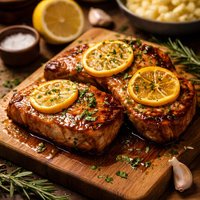 Lemon Glazed Pork Chops