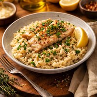 Lemon Herb and Fish Risotto