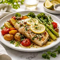 Lemon Infused Fish and Vegetables