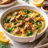 Lemon Lamb Soup