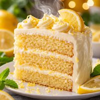 Lemon Layer Cake with Lemon Cream Frosting