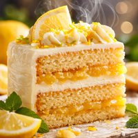Lemon Layer Cake with Pineapple Filling