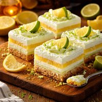 Lemon Lime Daiquiri Layered Dessert