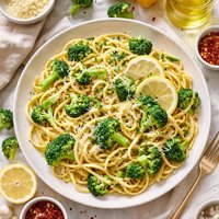 Lemon Linguine with Broccoli