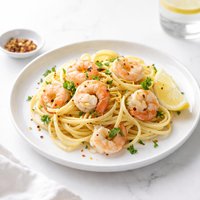 Lemon Linguini with Shrimp