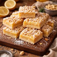 Lemon Macadamia Shortbread Bars