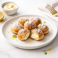 Lemon Mascarpone Filled Pancakes Ebelskiver