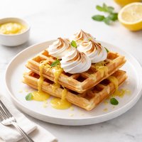 Lemon Meringue Waffles