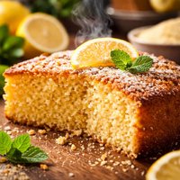 Lemon or Lime Cornmeal Cake
