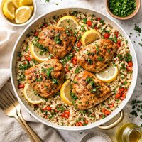 Lemon Parsley Chicken Rice