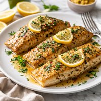 Lemon Pepper Mustard Baked Ahi Mahi Mahi Salmon