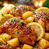 Lemon Pineapple Baked Chicken