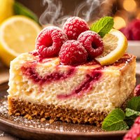 Lemon Raspberry Cheesecake