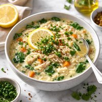 Lemon Rice Soup
