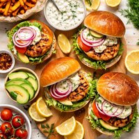 Lemon Salmon Burgers