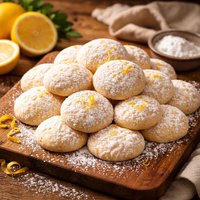 Lemon Snowdrop Cookies