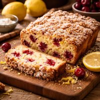 Lemon Sour Cherry Coffeecake