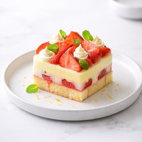 Lemon Strawberry Trifle