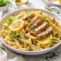 Lemon Tarragon Chicken Fettuccini