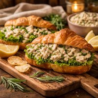 Lemon Tarragon Chicken Salad Sandwiches