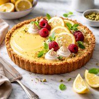 Lemon Tart with Almond Crust
