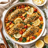 Lemon Thyme Chicken with Sweet Gnocchi