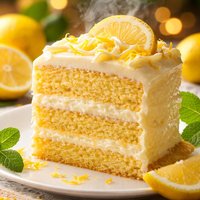 Lemon Velvet Cream Cake