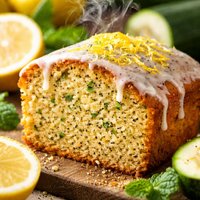 Lemon Zucchini Cake with Poppy Seed