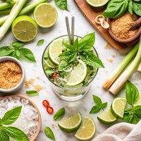 Lemongrass Lime Thai Basil Mojito