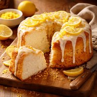 Lemony Angel Food Cake
