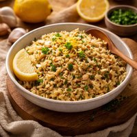 Lemony Brown Rice Pilaf