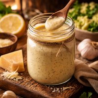 Lemony Caesar Salad Dressing
