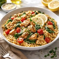 Lemony Chicken Orzo