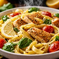 Lemony Chicken Pasta Toss