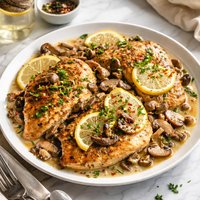 Lemony Mushroom Chicken