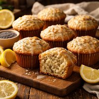 Lemony Poppy Seed Muffins
