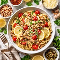 Lemony Tuna Pasta