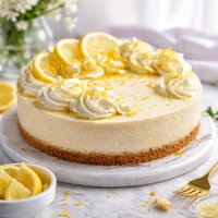 Lemony White Chocolate Cheesecake