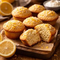 Lemony Zest Sour Cream Muffins